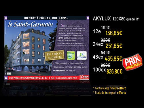 Panneaux 80 * 120 cm en Akylux